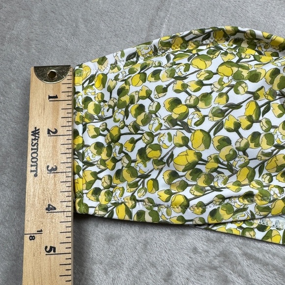 NWT J.Crew X Liberty Eliza’s Yellow White Floral Halter Tie Neck Bikini Top L - Picture 7 of 16